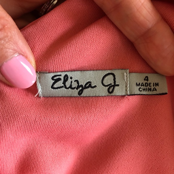 Dress by Eliza J, size 4, coral - Picture 3 of 7